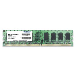 Memorie ram computer 1GB DDR2 Patriot 800 MHz Non-ECC CL6, PSD21G800816